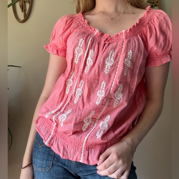 St. John's Bay 100% Cotton Paisley Top - Picture 2 of 7